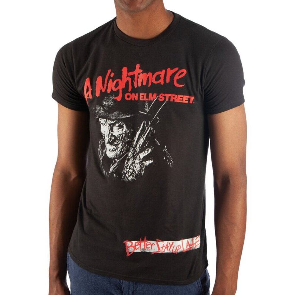 New! A Nightmare on Elm Street Horror Movie T-Shirt Better Stay Up Late!